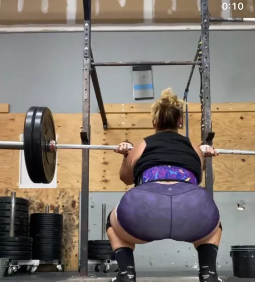 Front squats 