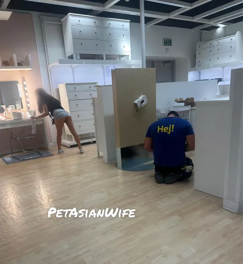 Giving the IKEA worker a 