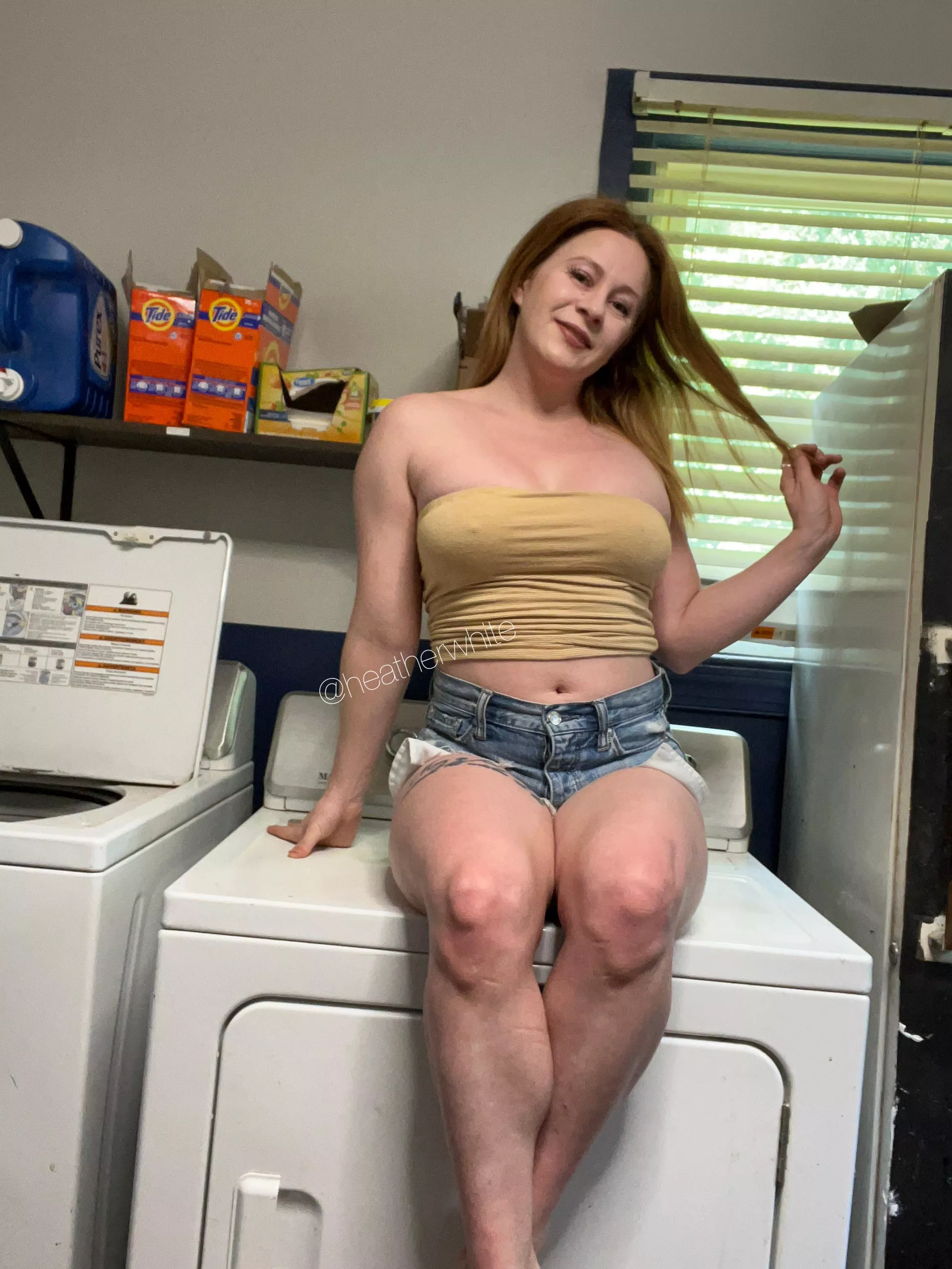 I’d say I’m washing my bra but I don’t own any 