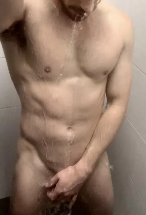 Mid shower after my swim 