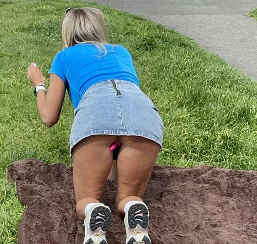 Oops I forgot my panties 