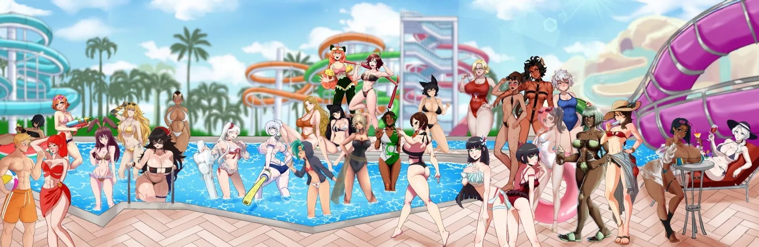 SFW RWBY Water Park from the Never Artists. SFW in the broadest sense. The more...risque version will be uploaded later.