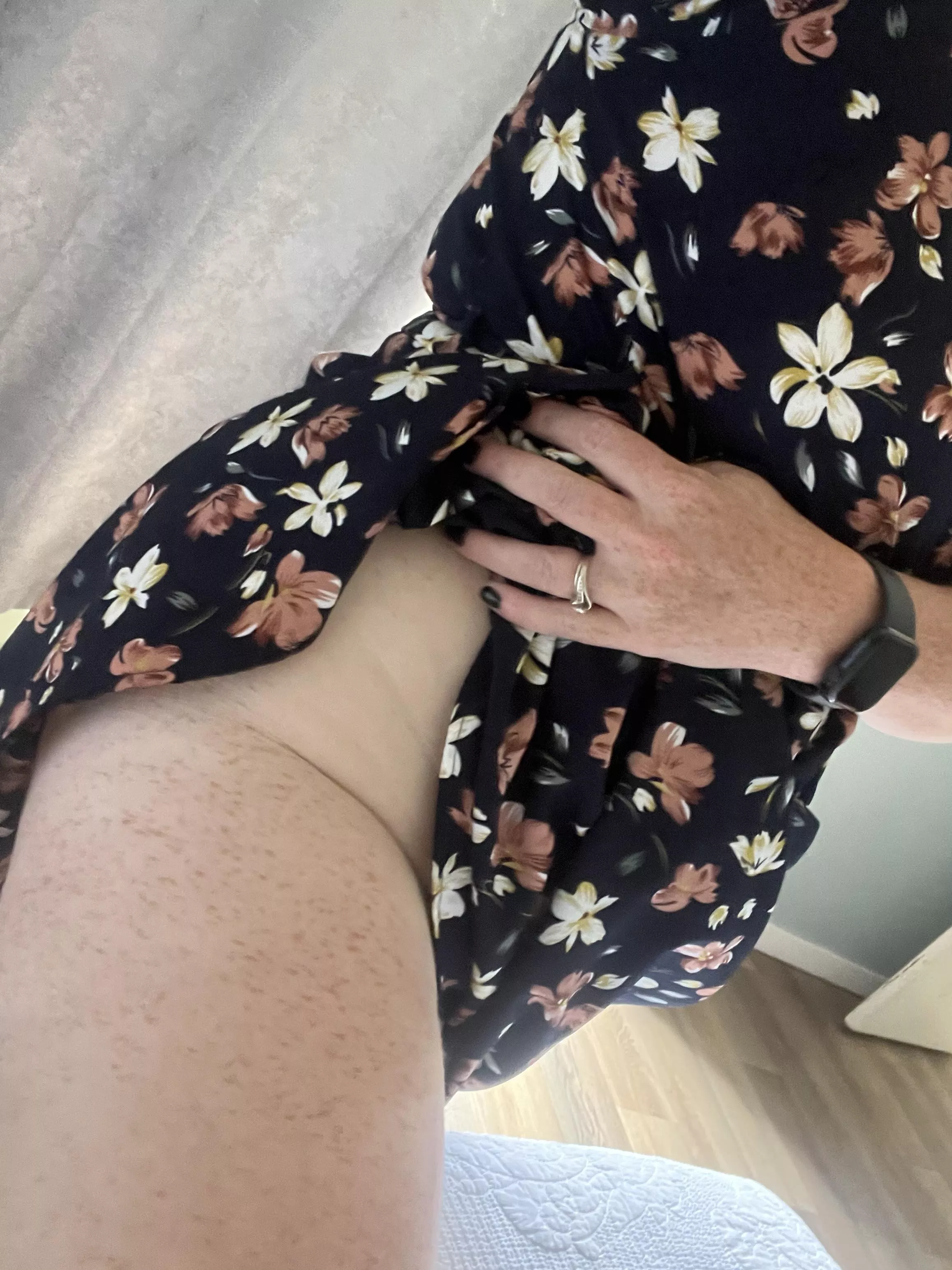 Summer dress season means no panties