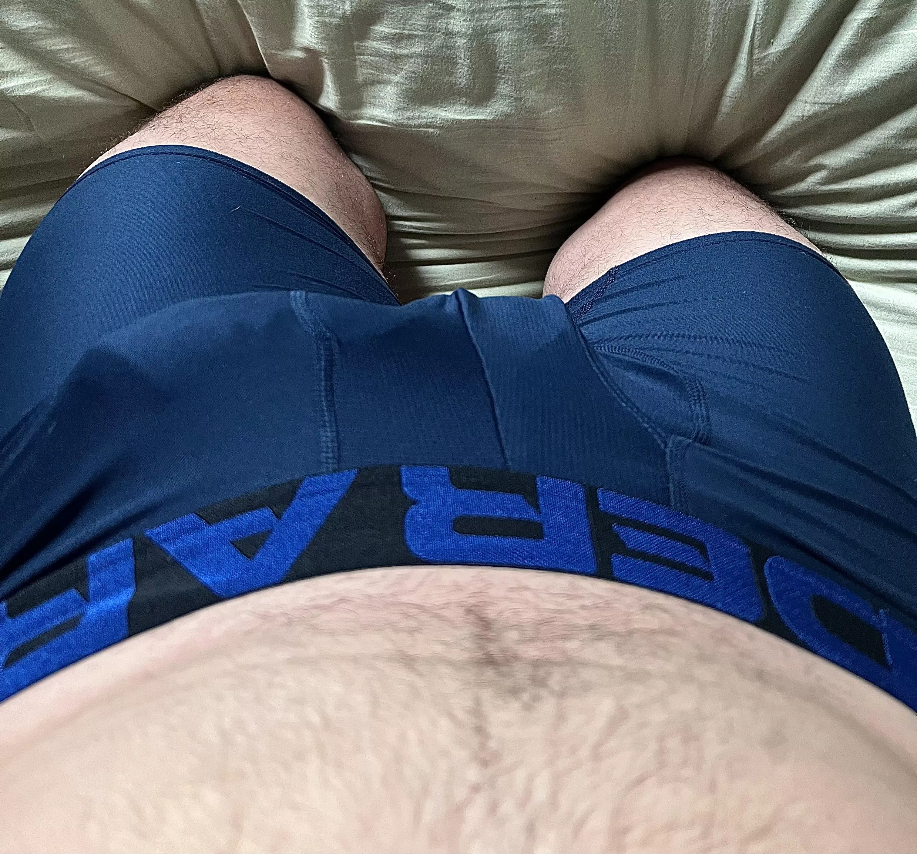 Trying to get comfortable in bed