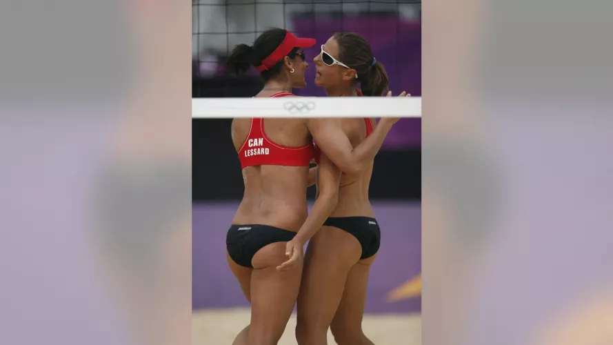 Canada's Marie-Andree Lessard and Annie Martin