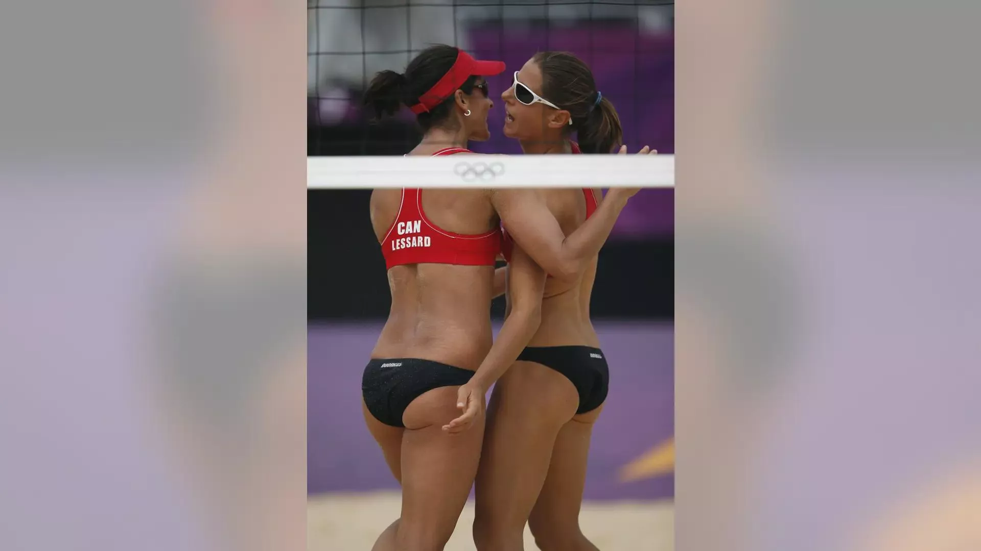 Canada's Marie-Andree Lessard and Annie Martin