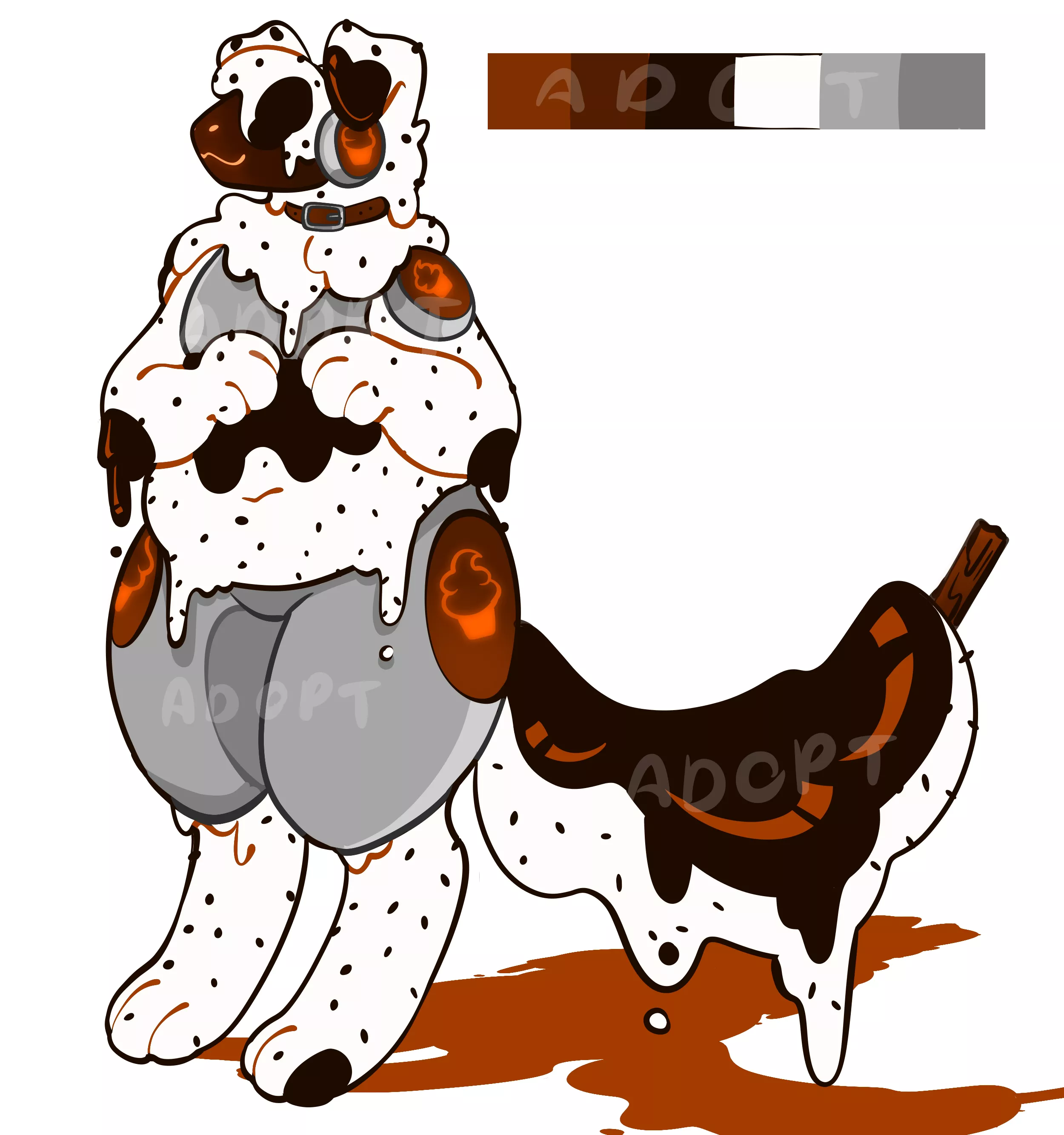 Chocolate flakes ice cream Dalmatian proto, do you like them?