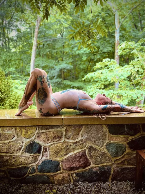 Curvy and always ready for a splash.