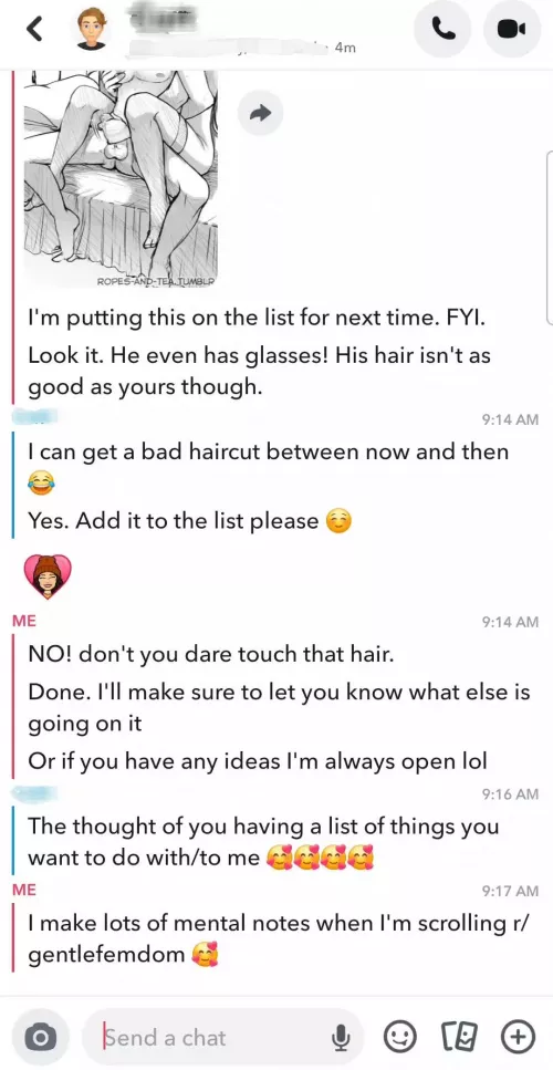 Feeling really lucky lately to have found a new subby fwb. He's been nothing but a good boy 💕