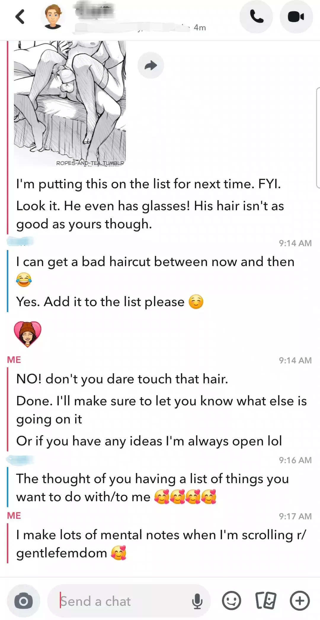 Feeling really lucky lately to have found a new subby fwb. He's been nothing but a good boy 💕