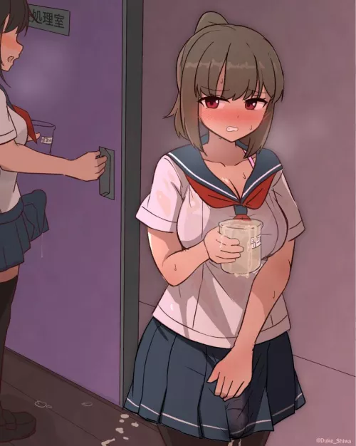 Filling the sample jar