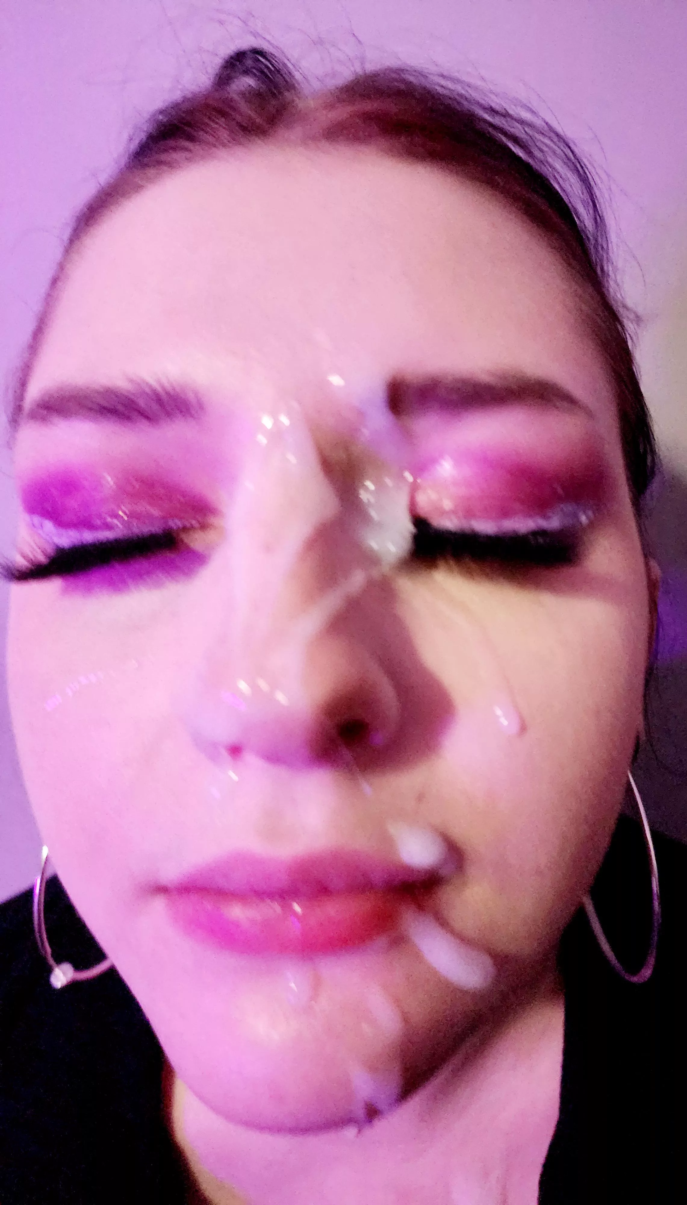 I made him save up his cum for a couple days so he could cum all over my face