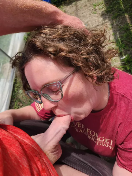 Love when my Husband feeds me his cock anytime I want it. 