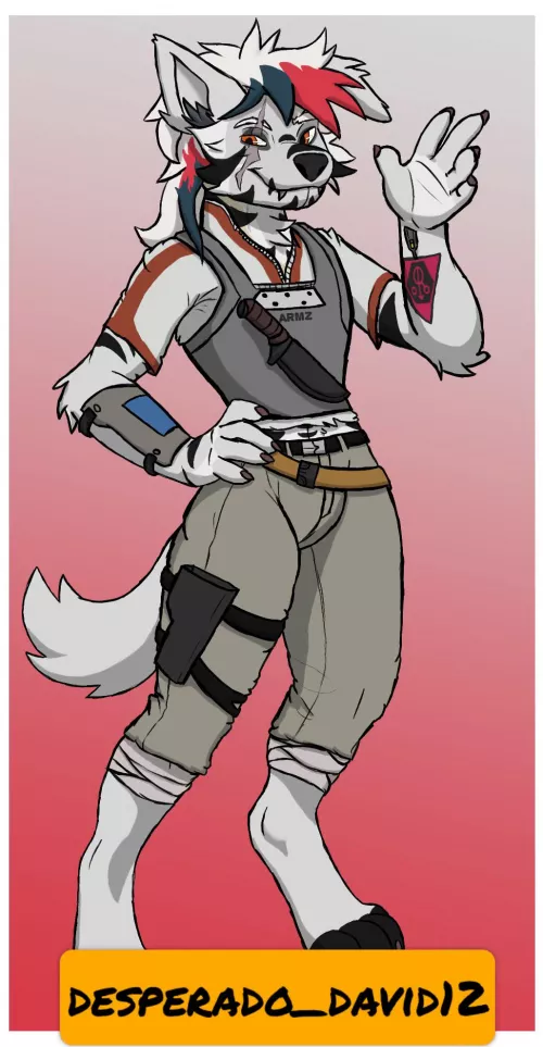 My friends fursona! His names Knux!