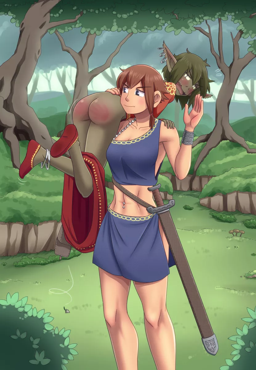 Naughty Goblin gets punished 