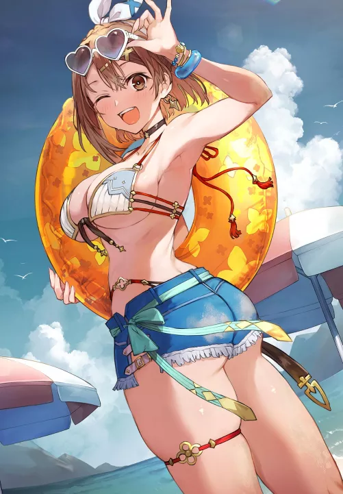 Ryza on beach