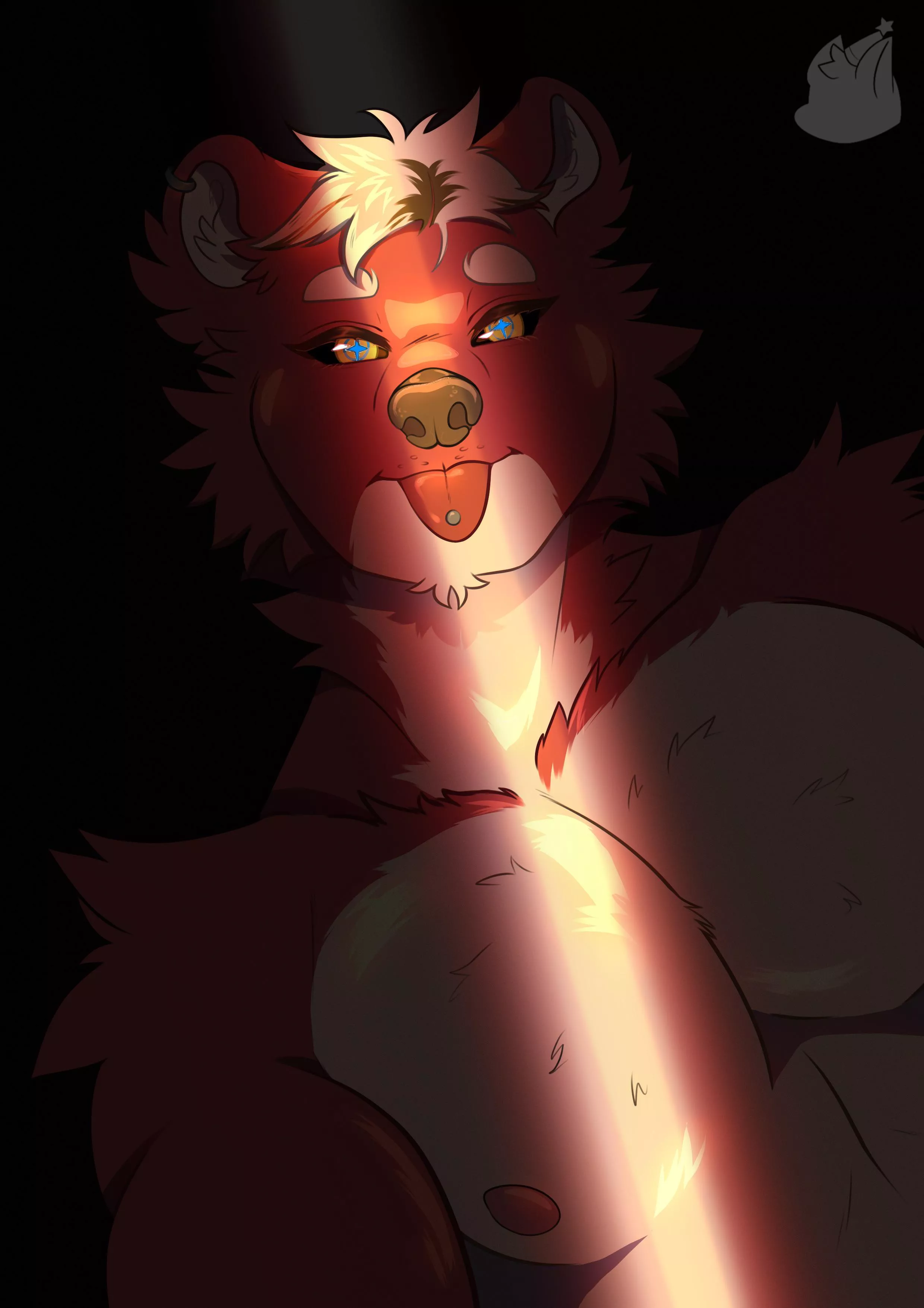 Slity light 🧸😛✨ (art by me)