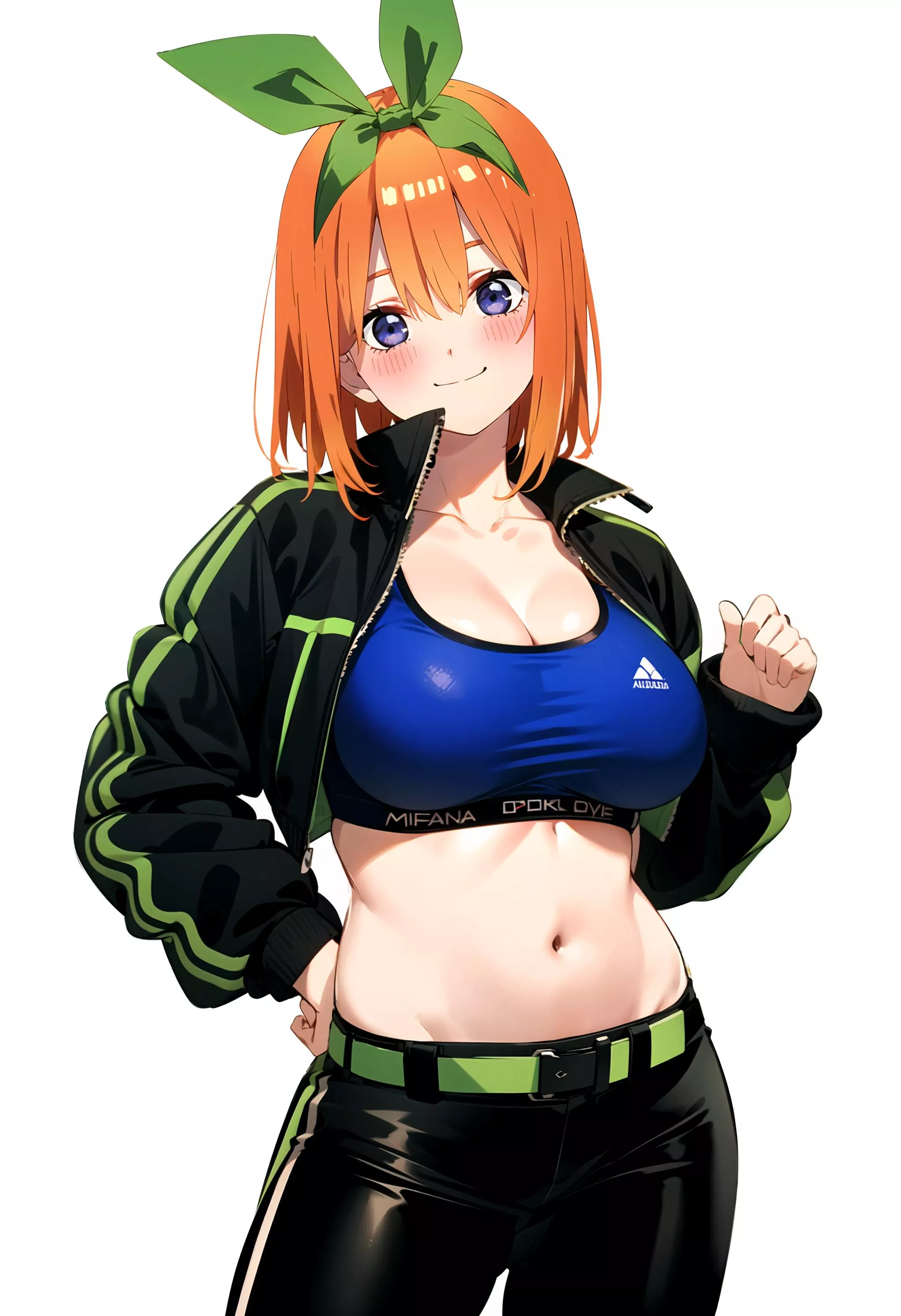 Yotsuba Wearing Her Blue Sports Bra (Quintessential Quintuplets)