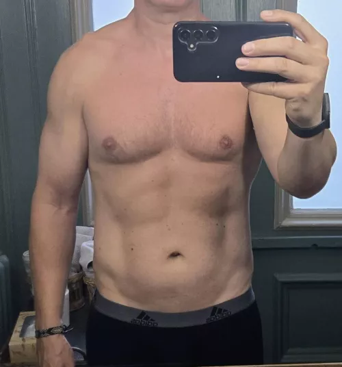 [48] you have had a crush on your friends dad for ages and you see him checking you out one day what do you do?