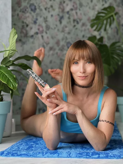 Embrace the sensual experience of a glass dildo