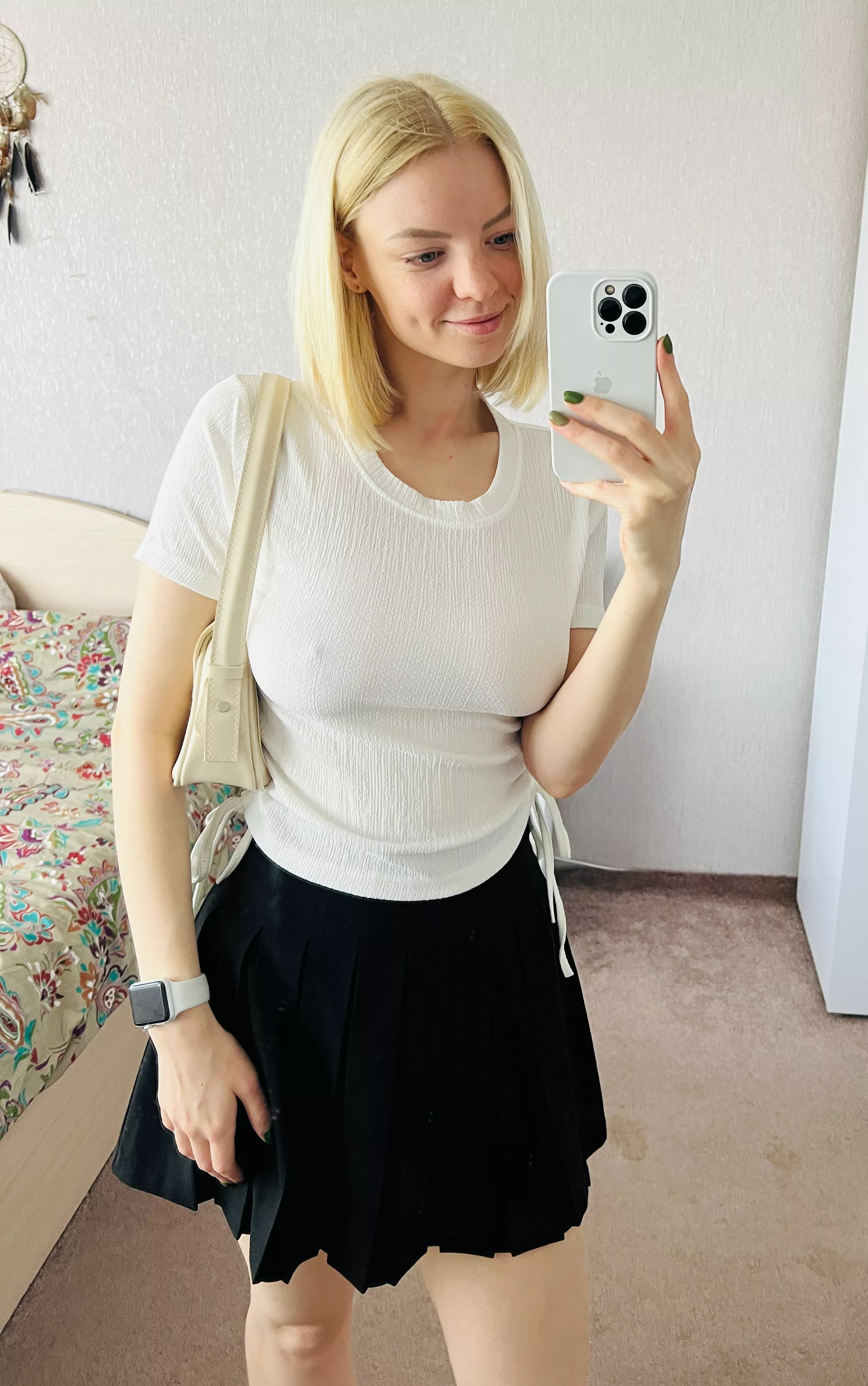 Feeling so free without bra