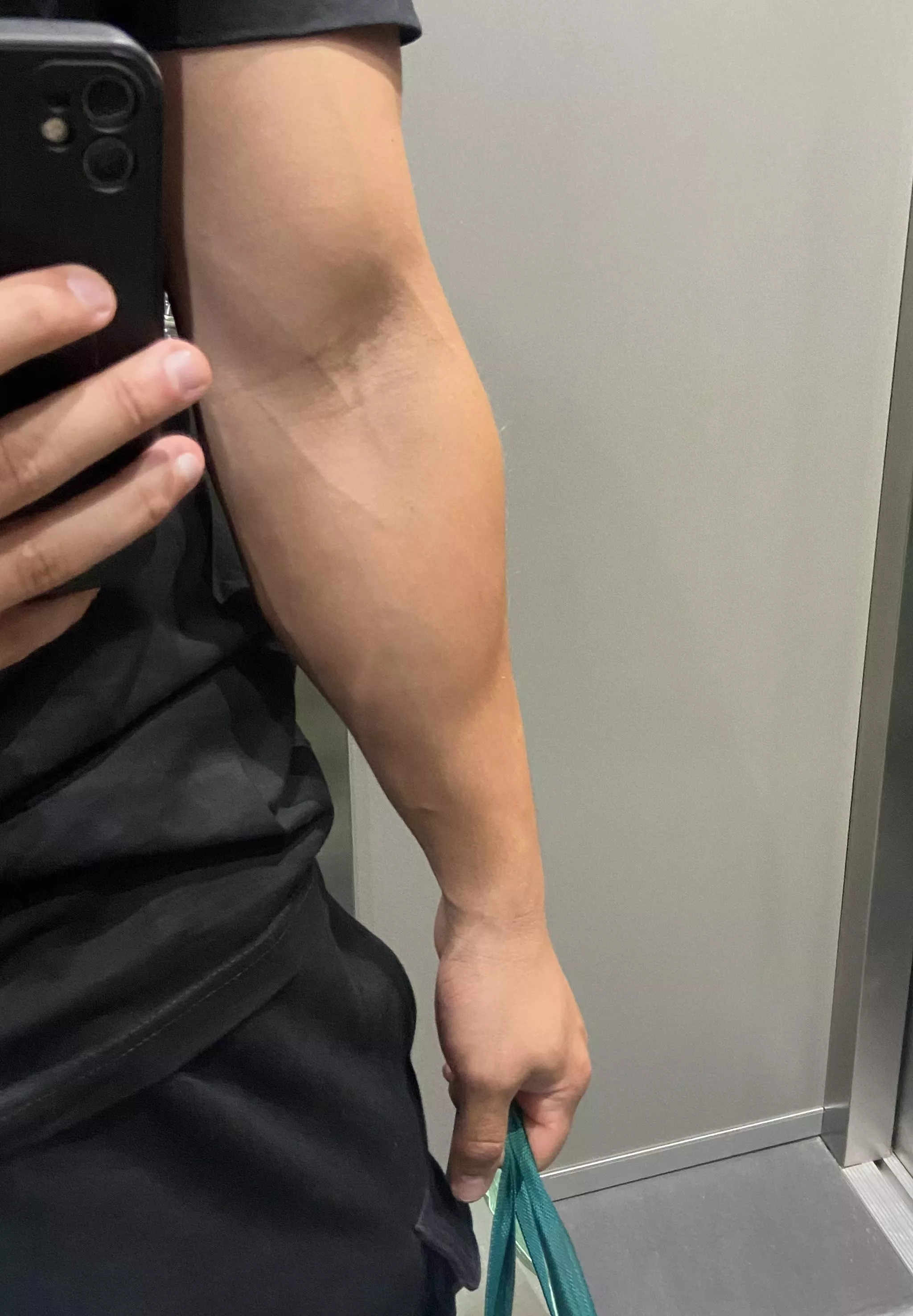 Groceries are carried all at once of course