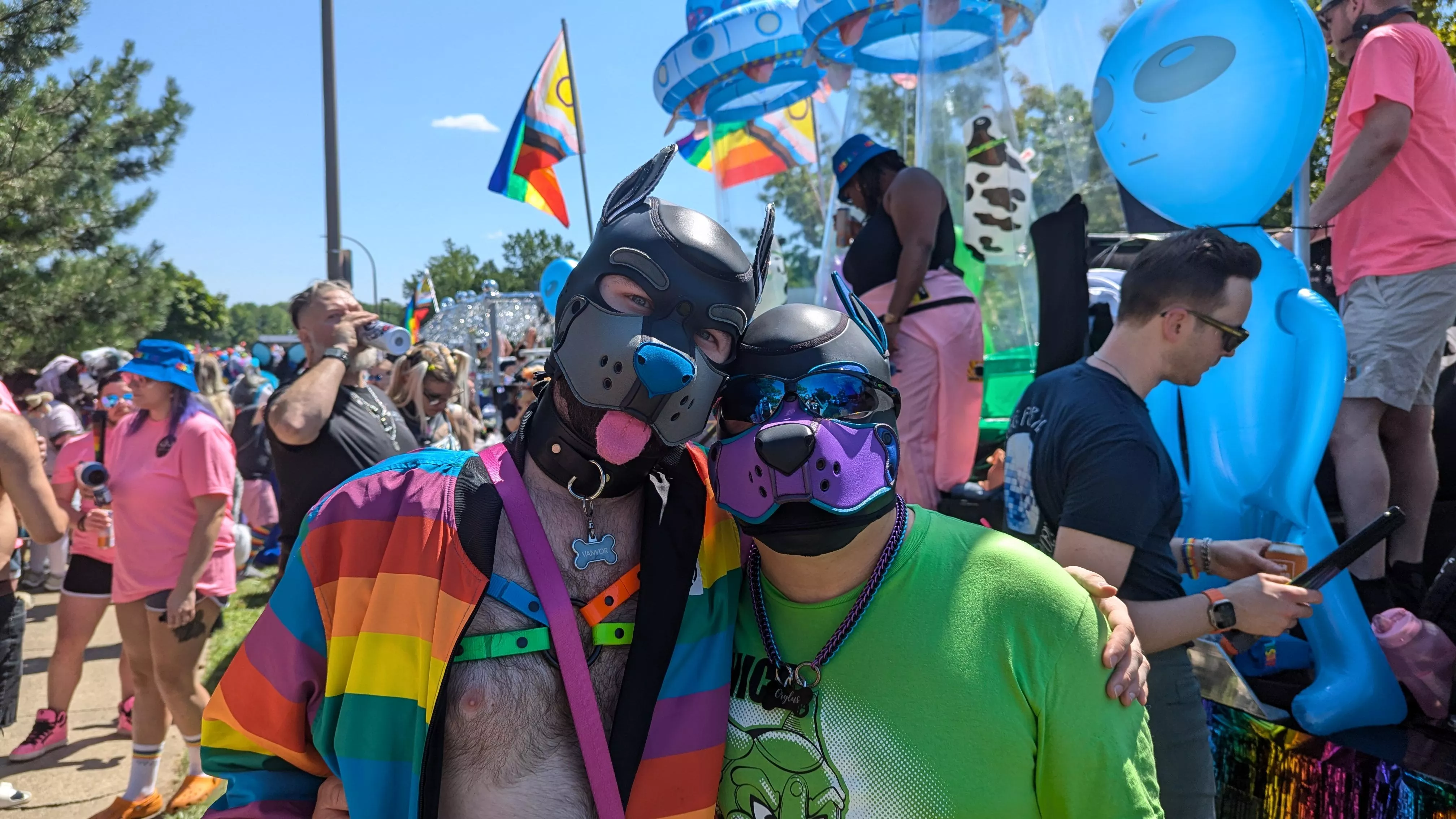 Hubby and I celebrating Pride
