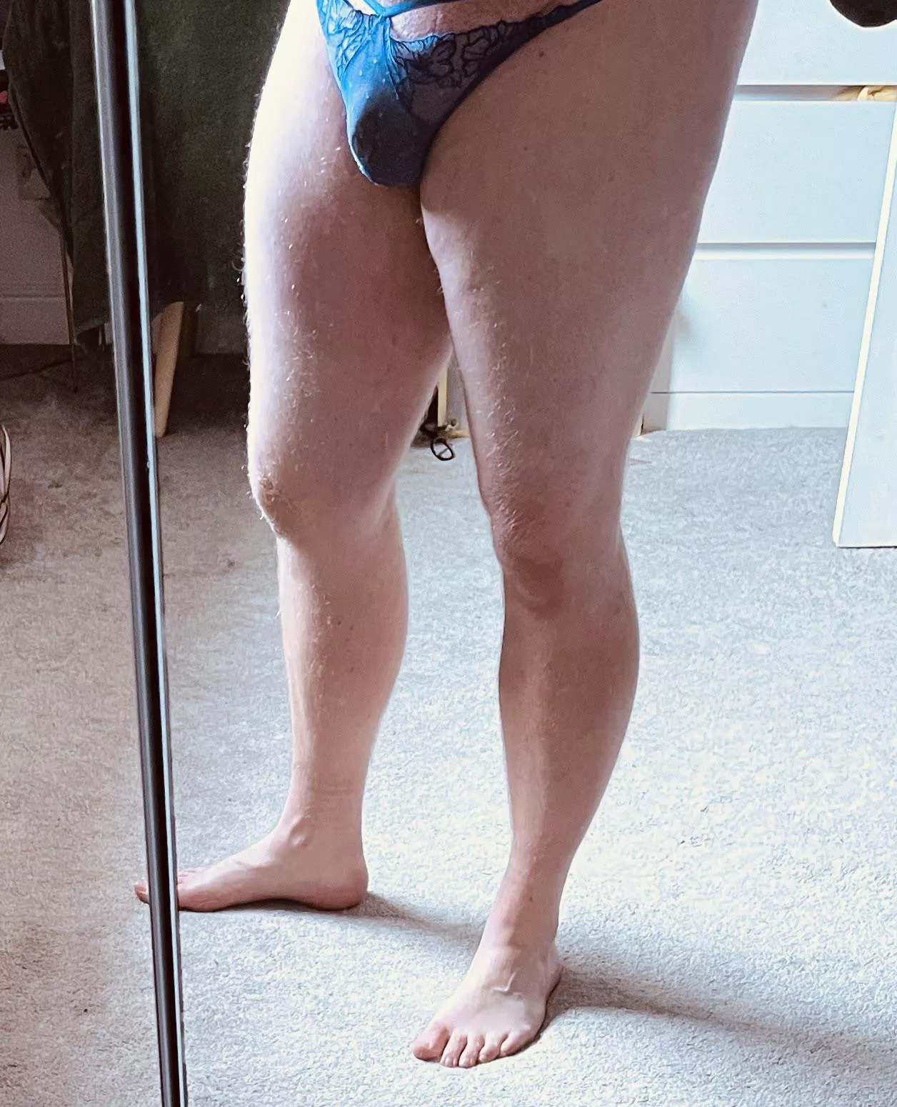 It’s a great feeling putting on a fresh thong after work is it not?