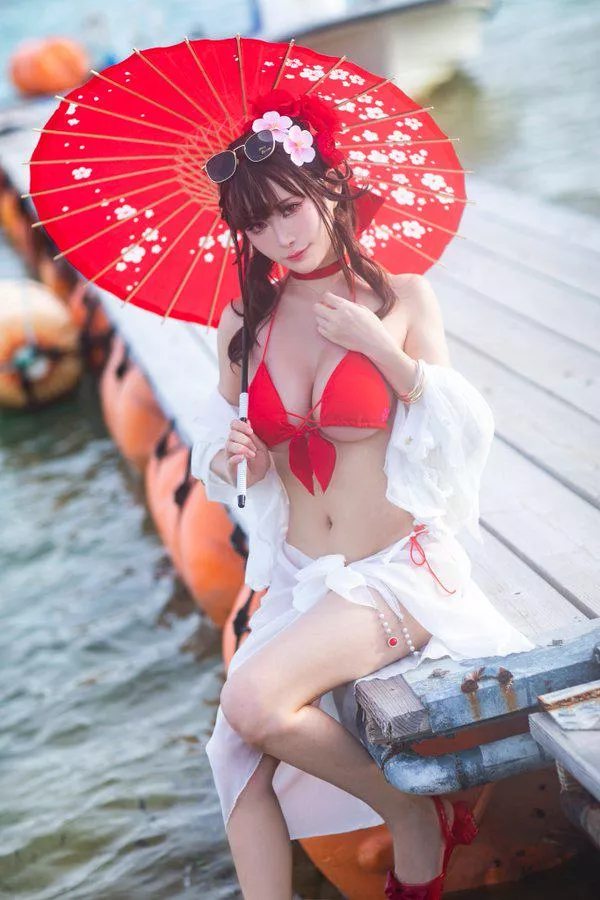 Swimsuit Sakura🌸 cosplay by hakonyanya [Nikke]