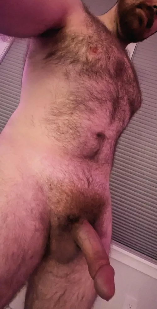 All my clothes are in the laundry, which is a good excuse to let you see me completely naked