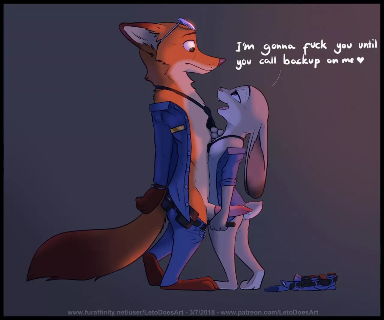 Judy's got plans for Nick (LetoDoesArt)