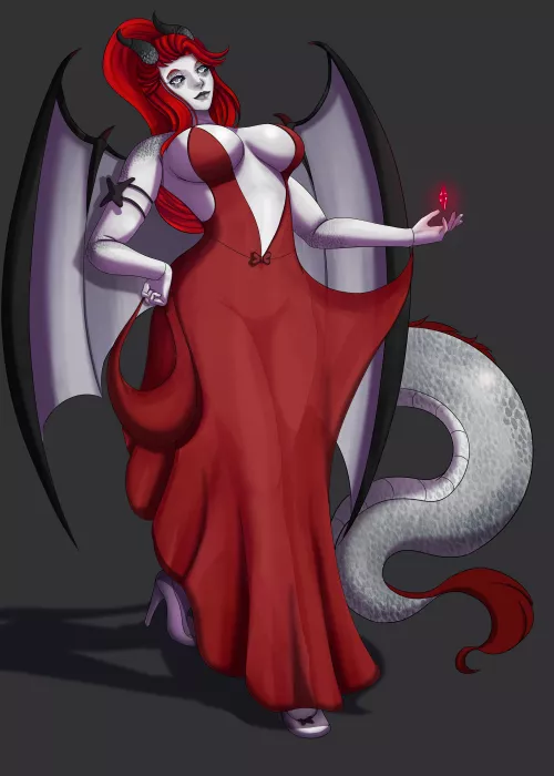 Rahu, Ruby dragon girl - Commission (@Kaokacique)