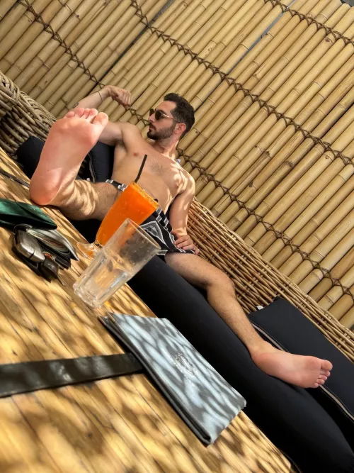 What would you sniff first my hairy pits or my dirty feets ?