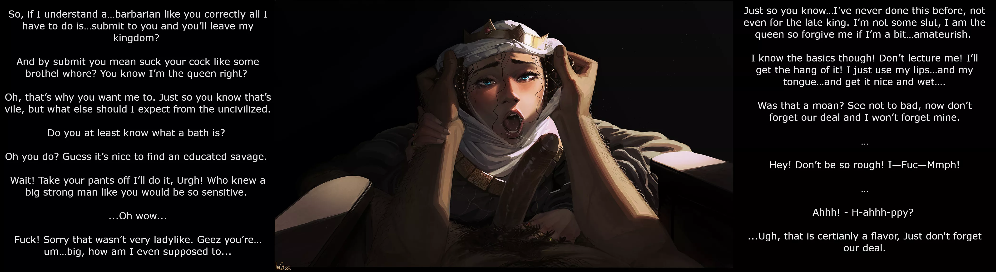 A Deal with a Barbarian [Dubcon] [Snarky] [A bit of Cockshock] 