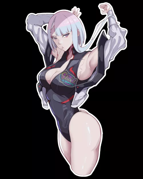 Lucy sticker design [Cyber Punk EdgeRunners]  (Stick it Anime)