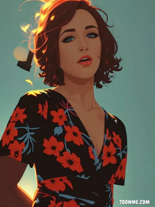 Toon art but still... I look so cute! Nervous to reveal my face!