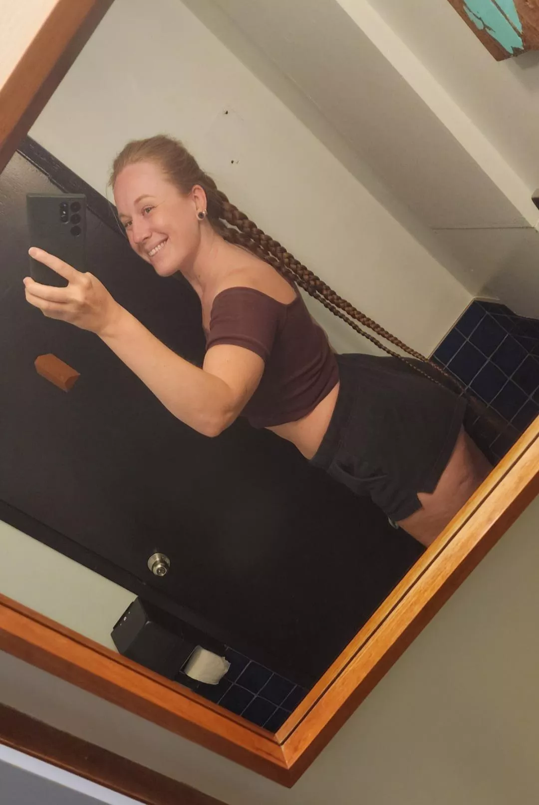 Tried out a new hair style... 2 tails!