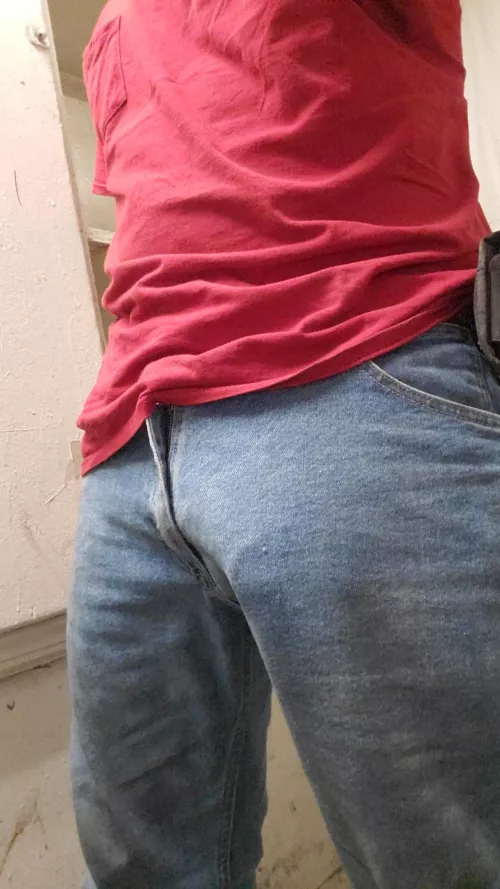 (37) blue jean bulge does this count 