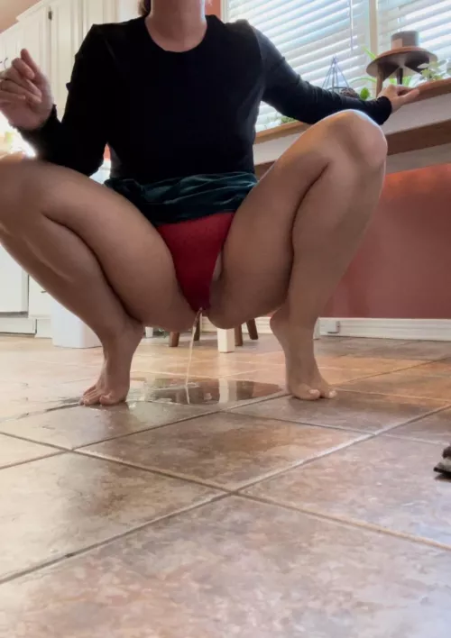 I took a wee in the kitchen again 😊