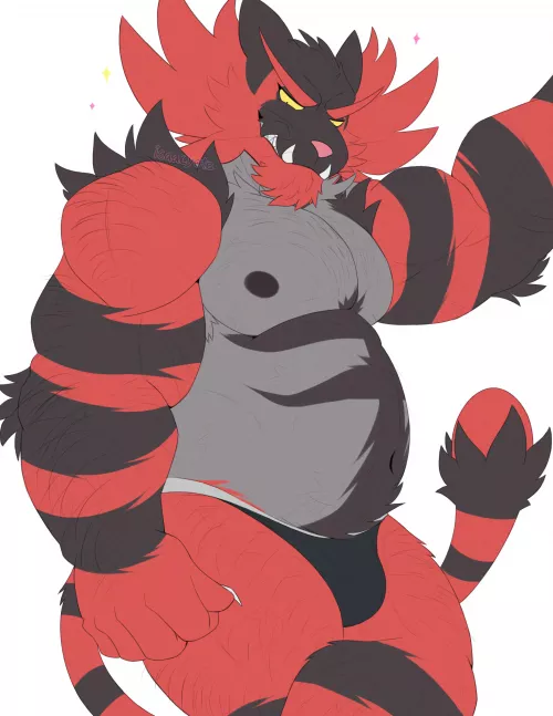 Incineroar Musclegut Male 🔞 (ikbeanie)