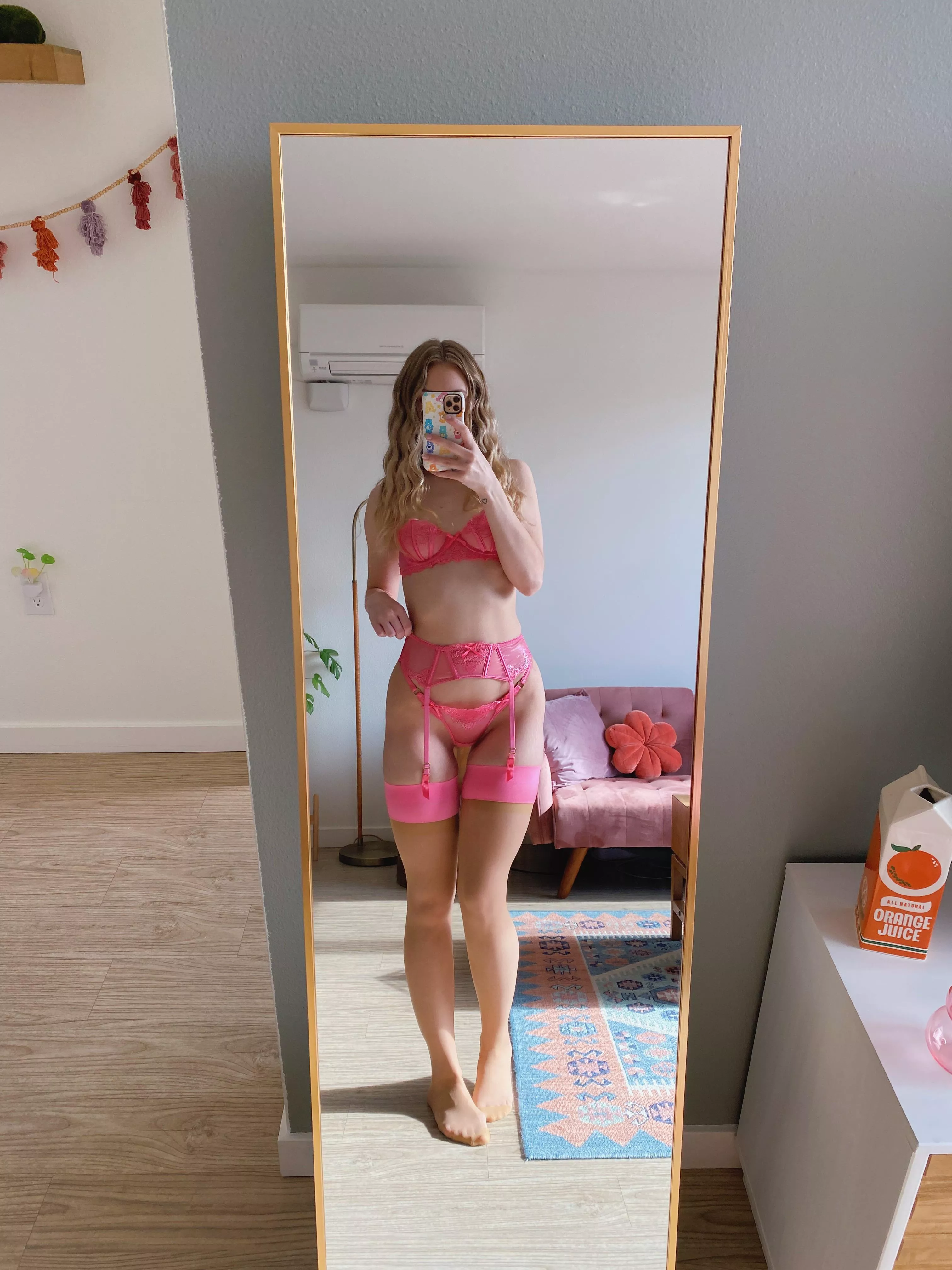 my sexiest hot pink lingerie 🩷