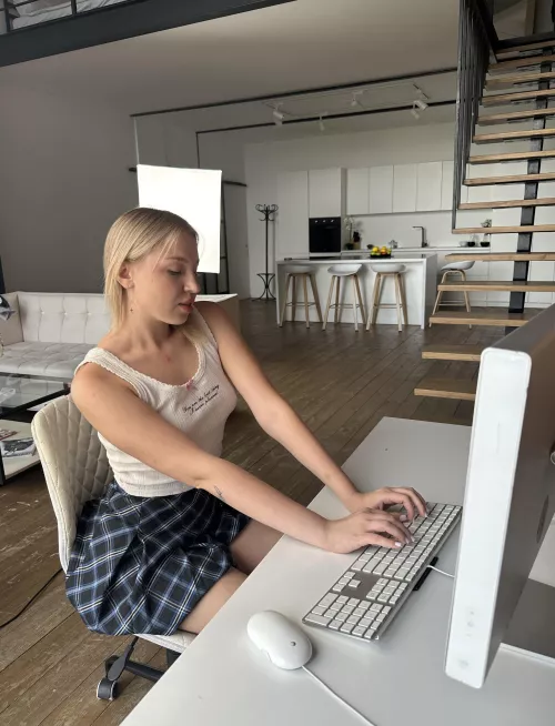 Do you fancy playing with me underneath my skirt