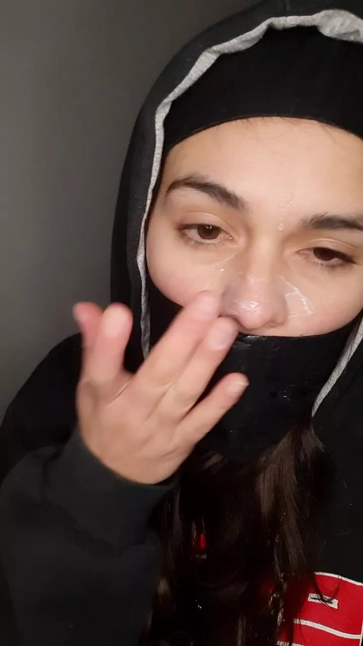 Here my face is a little dirty