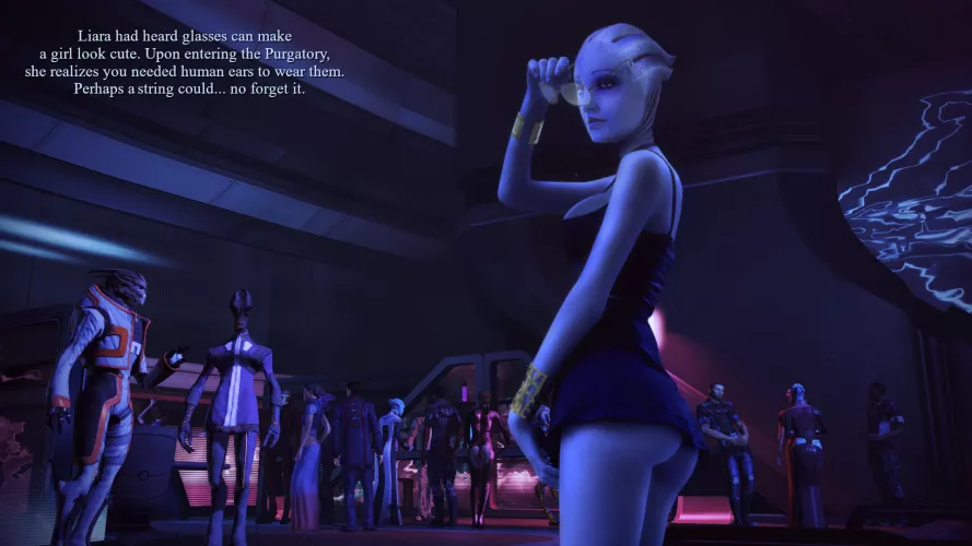 Liara vs glasses. (Rastifan)