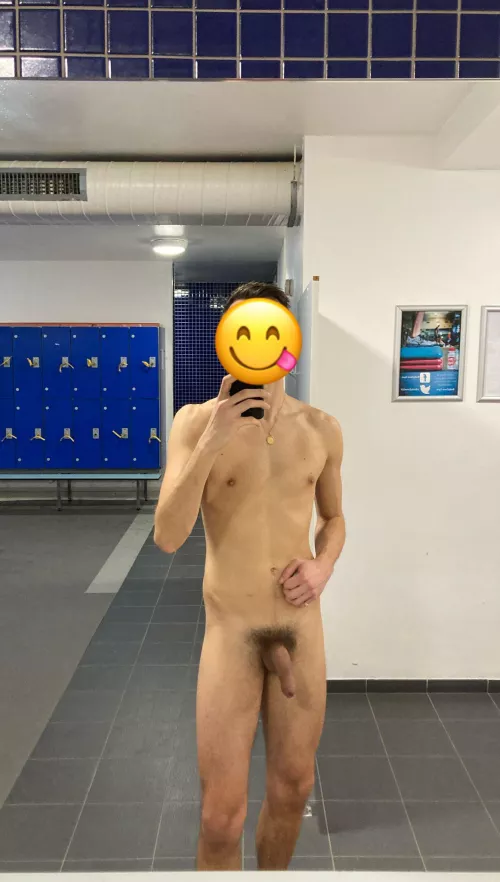 Locker room selfie