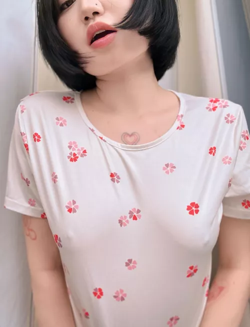 my nipples are sticking out and visible through my clothes