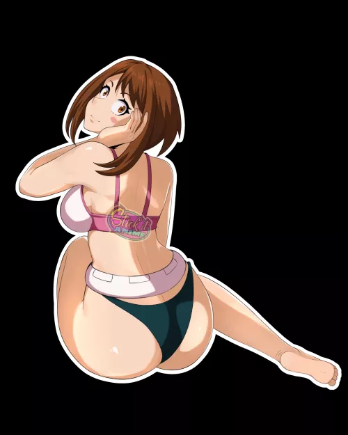 Ochaco caught you peeking (Stick it Anime)