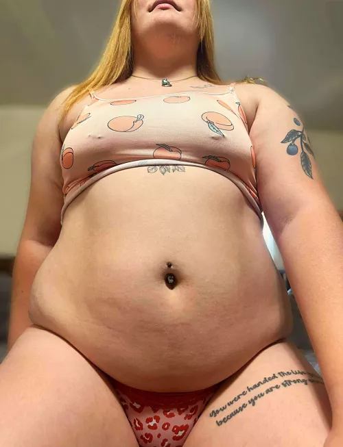 Peaches and cream make me happy