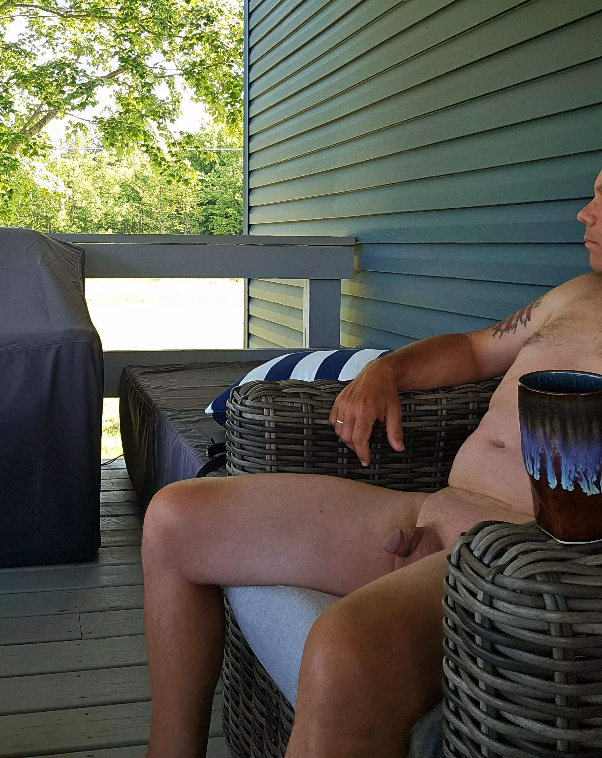 A busy day but still had time for coffee.