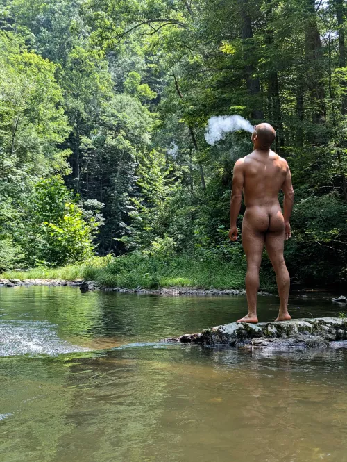 First time skinny dipping, and loved this pic of me hitting my bowl :-)